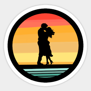 Couple Silhouette Sticker